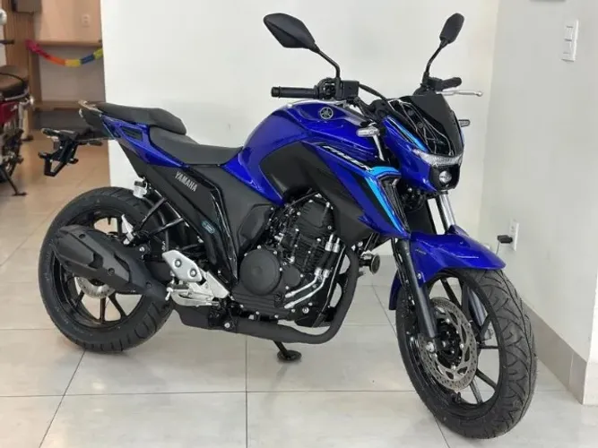 Yamaha FZ25 Fazer 250 Abs Connected 2025 0Km Branca - Azul - Cinza - Vermelha- Mepal Motos