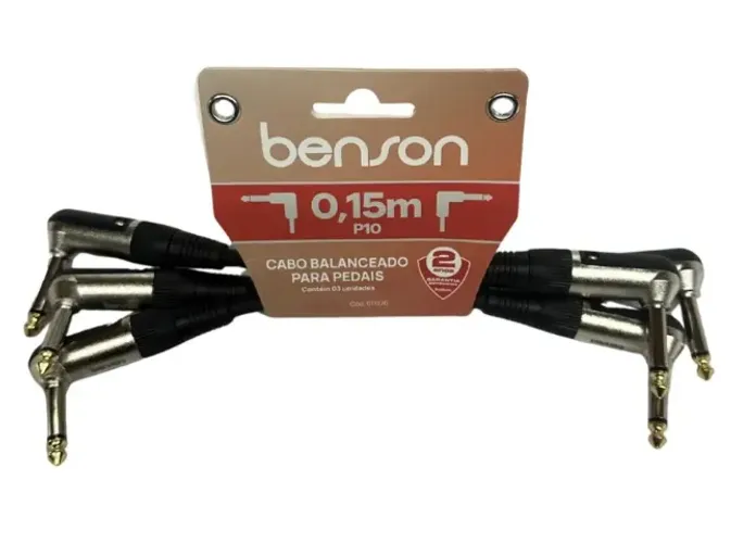 Kit C/ 3 - Cabo Para Pedal P10L / P10L 15cm Benson CI15P