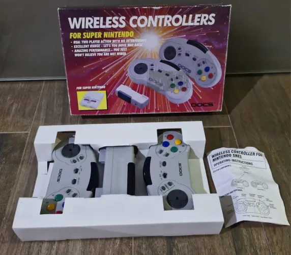 Controles sem fio para Super Nintendo