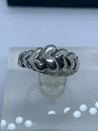 lindo anel de prata tamanho 12