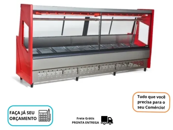 Balcão de Açougue 3M Vermelho Polar