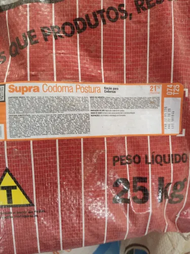 Ração Supra Codorna Postura e Impulso 25kg