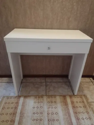 Escrivaninha nova em MDF branco, com gaveta, 80x40cm fabricação própria a pronta entrega