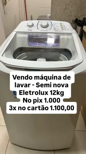 Máquina de Lavar 12kg Eletrolux