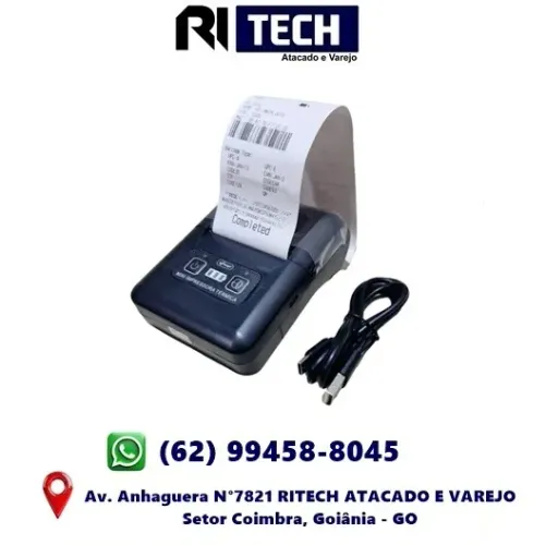 Mini Impressora Térmica Portátil 58Mm Bluetooth Ou Usb Ifood - Knup Portátil Fácil de Usar