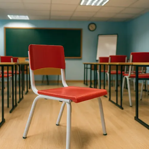 Cadeira Escolar Infantil Vermelha Conforto e Durabilidade Modelo 41102