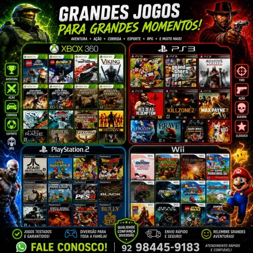 Jogos ps1 PS2 ps3 Nintendo Wii