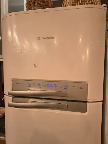 Geladeira/Refrigerador Electrolux Frost Free - Duplex 430L Celebrate Blue Touch DF50