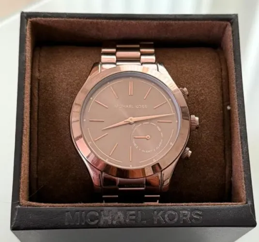 Relógio Michael Kors Feminino Slim Runway 42mm - Smartwatch HÍBRIDO MKT4019