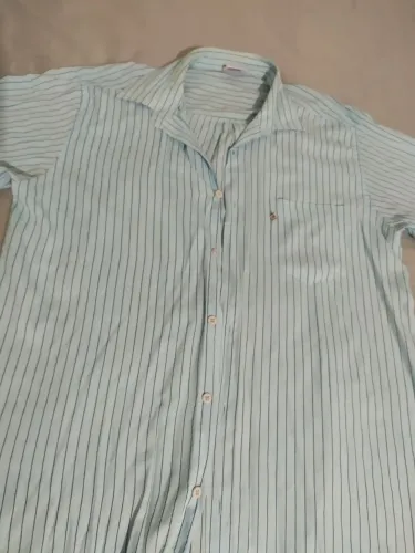Camisa social masculina manga curta Tam G