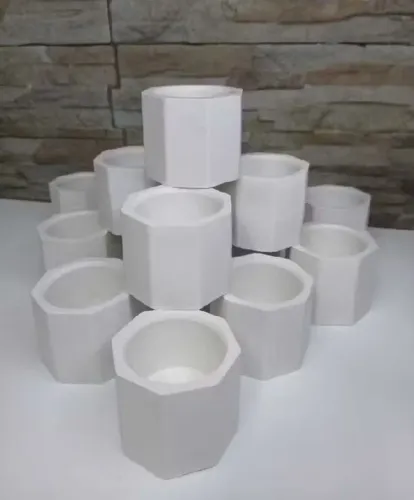 Vasinhos gesso para fabricar velas aromáticas