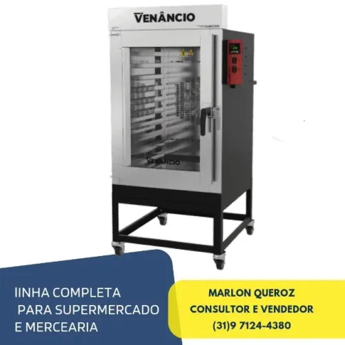 Forno Turbo 10 Esteiras Venâncio a Gás