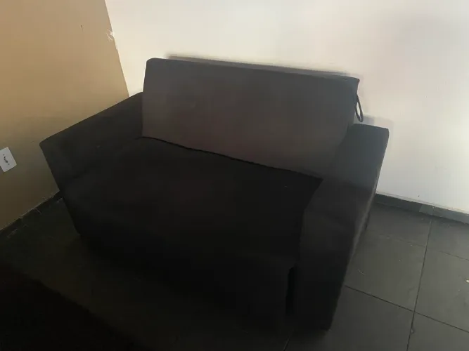 Sofá cama preto
