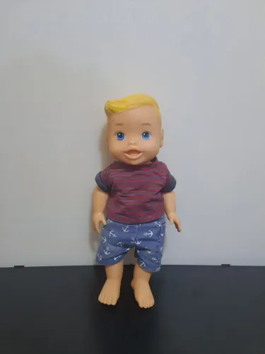 Boneco Menino Baby Style - Loiro de Olhos Azuis