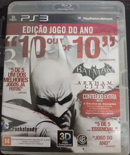 Batman Arkham City | Mídia Física (Disco) | PS3