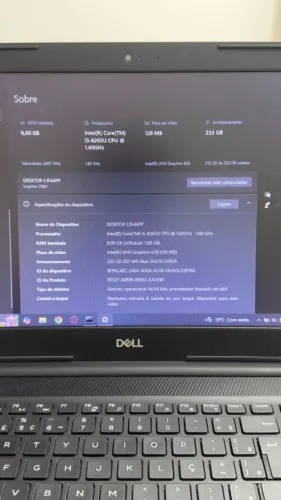Notebook Dell Inspiron 3593 I5 8GB