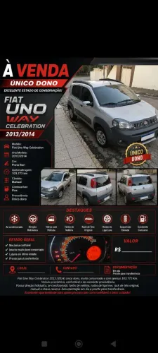 Fiat Uno WAY Celeb. 1.0 EVO Fire Flex 8V 5P 2014