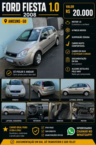 Ford Fiesta 1.0 8V Flex/class 1.0 8V Flex 5P 2008