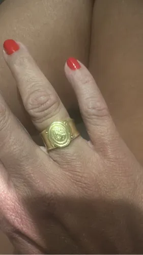 Anel ouro maciço