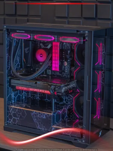 Desktop Gamer Ryzen 7 5800X, RTX 3080 Ti 12GB, 32GB RAM, NVMe 500GB, WC 360mm