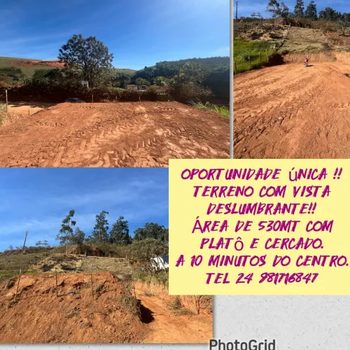 Vendo terreno com vista deslumbrante