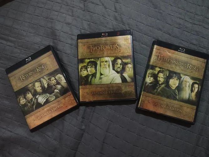 Box Trilogia O Senhor dos Anéis (Versão Estendida) Blu-ray - 15 Discos (Preço Negociável)