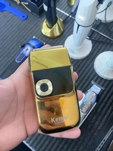 Máquina Kemei 2028 Dourada