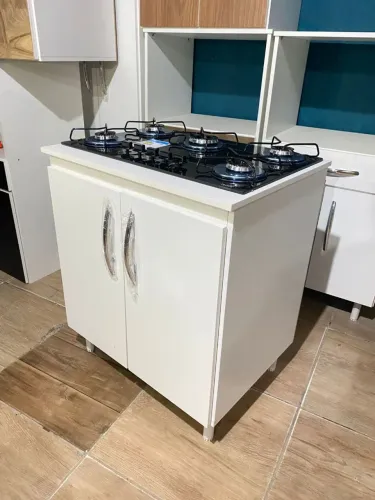 Balcão mais fogão coktop 5 bocas disponível
