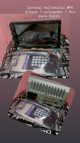 Multimídia MP5 player 7 polegadas 2 Din para Carro 