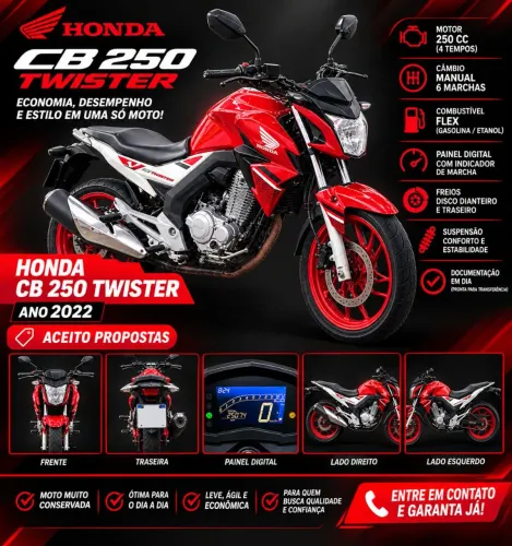 Honda CB Twister 250cc ABS 2022
