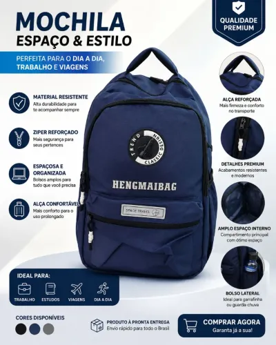 Mochila unissex