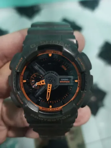 Relógio G-Shock GA-110TS-1A4 (bateria acabou)