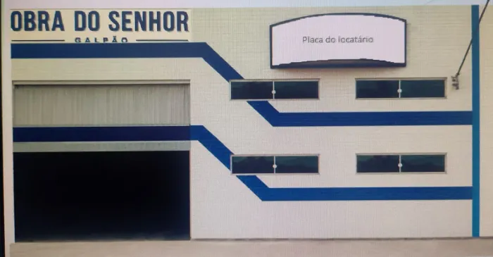 Alugo galpão novo em fase de acabamento.