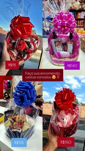Cestas de presentes personalizadas (Apenas sob encomendas).