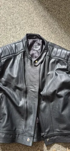 Jaqueta de couro motociclista