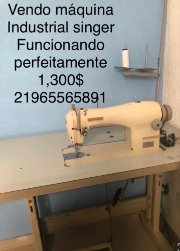 Vendo máquina de costura industrial funcionando perfeitamente revisada