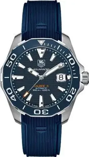 relógio TAG Aquaracer Automático, 41 mm, Aço WAY211C.FT6155 calibre 5