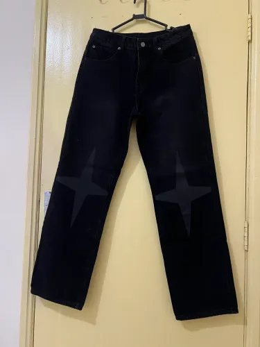 Calça jeans preta masculina nova tamanho p