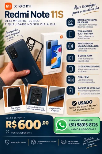 Smartphone Xiaomi - Redmi note 11S