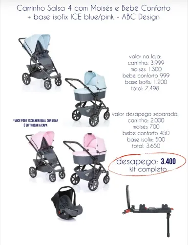 Carrinho de bebê salsa 4 - abc design 