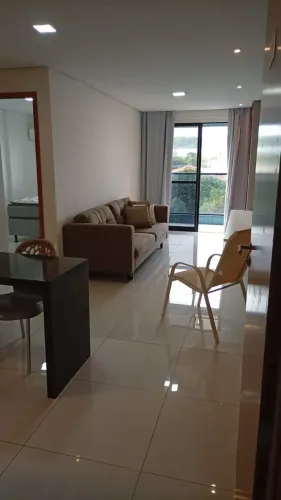 Quarto e sala mobiliado na cruz das almas com varanda.
