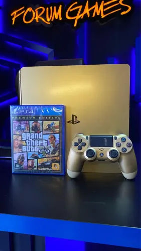 PlayStation 4 dourado na promoção 
