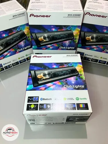 MVH-X3000BR auto rádio MP3, Bluetooth, USB e controle - Pioneer