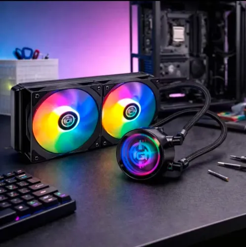 Water Cooler TGT SPARTEL V2, 240mm RGB. Novo Na Caixa.