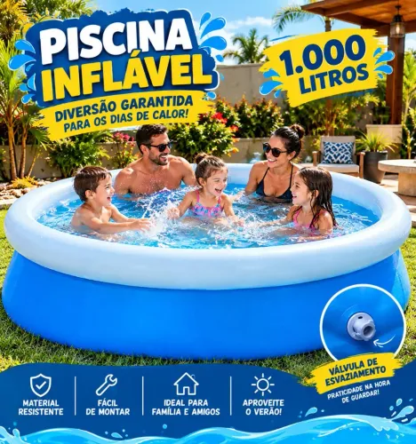 Piscina de 1000 litros
