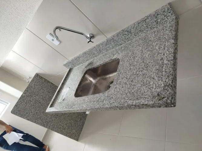 Pia de mármore para cozinha "cuba incluso" 400$