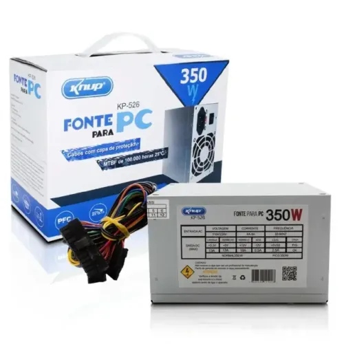 FONTE ATX 350W KNUP