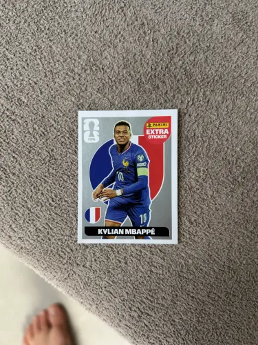 Cartinha copa 2026 kylian Mbappé prata