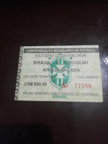 Ingresso de 93 contra Brasil e Uruguai