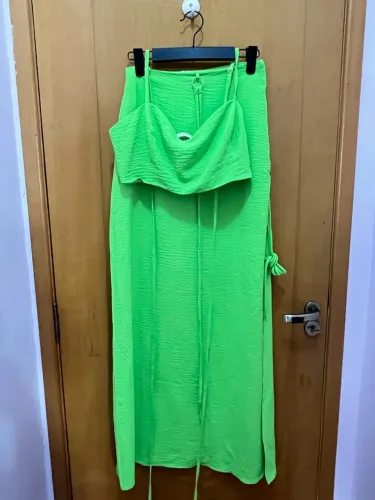 Conjunto Verde LAGUNA - Top G e Saia PP